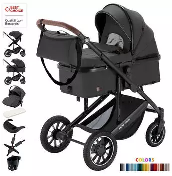 Daliya Daliya Flexi-Pro M 3in1 Kinderwagen schwarz