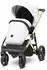 Kunert Arizo Premium 12 White Eco Kinderwagen, goldener Rahmen