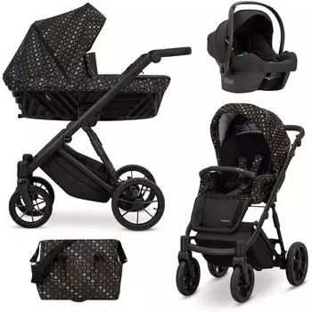 Kunert Ivento 3in1 Kombikinderwagen schwarz/braun
