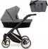 Kunert Ivento Premium 2in1 Kinderwagen anthrazit, Goldrahmen
