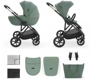 Kinderkraft Multifunktionswagen 2in1 PRIME 3 dunkelgrün