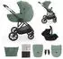 Kinderkraft 3-in-1 Prime 3 Multifunctional Stroller dark green