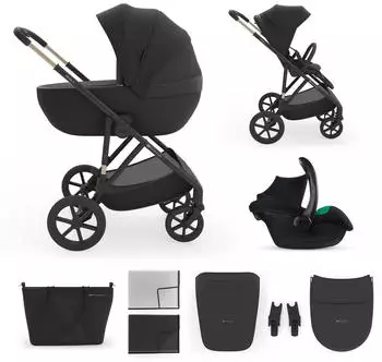 Kinderkraft 3-in-1 Prime 3 Multifunctional Stroller black