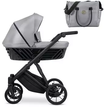 Kunert Ivento 2in1 Kinderwagen Komplettset, eco grey metallic (IVE 14)