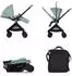 Chipolino Elite Next Gen Kombikinderwagen 3-in-1, grün (KWC0288GRU+KWC0287GRU+ASC0193GRU)
