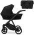Kunert Ivento 2in1 Kombi-Kinderwagen schwarz mit schwarzem Rahmen