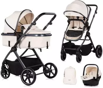 Chipolino Pearl Kombikinderwagen 3-in-1, beige