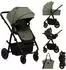 Lionelo Amber Plus 3-in-1 Kinderwagen-Set, grün (LO-AMBER PLUS 3IN1 GREEN FOREST)