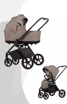 Kinderkraft Claro 2 Kombi-Kinderwagen 2in1, almond