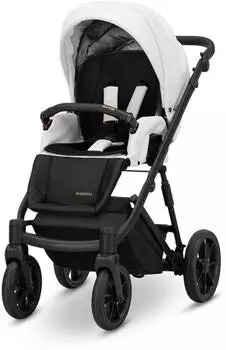 Kunert Ivento 2in1 Kombikinderwagen weiß, schwarzer Rahmen