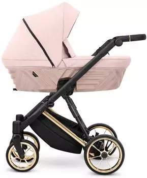 Kunert Ivento Premium 2in1 Kombikinderwagen Smoky Pink, Goldrahmen