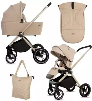 Babylux GAVIA Kombikinderwagen 2in1, 0-22kg, UV-Schutz 50+ (GAVIA_2W1_KHAKI)