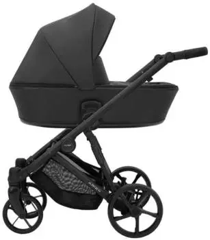 Kunert Arizo 2in1 Kinderwagen &Ouml;ko-Leder, schwarz