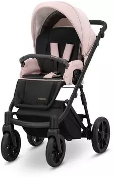 Kunert Ivento 2-in-1 Kinderwagen, rauchrosa/schwarz
