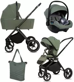 Babylux GAVIA Kombikinderwagen 3in1 Set, i-Size, 0-22kg (GAVIA_3W1_FOREST)