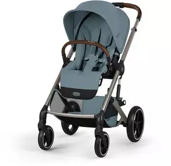 Cybex Balios S Lux Kombi-Kinderwagen mit faltbarer Babywanne, stormy blue (526001683)