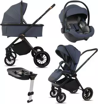 Babylux CASTOR 4in1 Kombikinderwagen-Set, faltbar, 0-22kg, i-Size