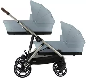 Cybex Zwillings- und Geschwisterwagen eGazelle S stormy blue