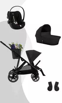 Cybex Gazelle S Lux Travel System - Essential S moon black/black