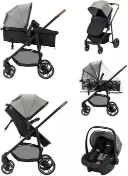 Bebeconfort Haze Trio Lux Kinderwagen 3-in-1 i-Size, Tinted Grey (1983077210)