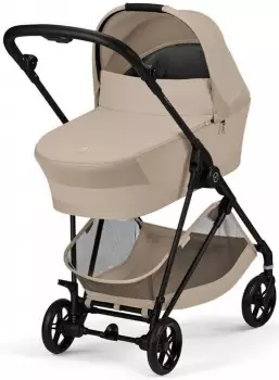 Cybex Melio Carbon Kinderwagen, faltbar, beige
