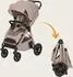 Lionelo BETT Buggy bis 22kg, wasserdicht, Moskitonetz, XXL-Verdeck UPF50+