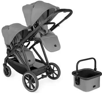 Hauck Grow N Care Twin Set Zwillingswagen, dunkelgrau (500163)