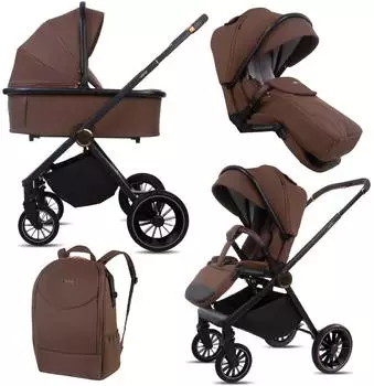 Babylux CASTOR 2-in-1 Kombikinderwagen mit Gondel, faltbar (CASTOR)
