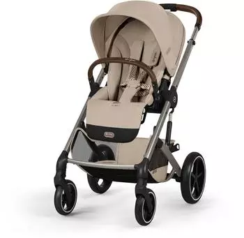 Cybex Balios S Lux mit Balios Cot S Lux almond beige (taupe frame)