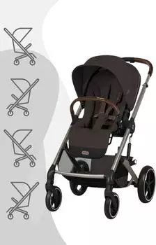 Cybex Balios S Lux Kinderwagen Chocolate Brown (taupe frame)