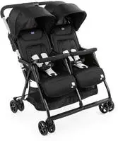 Chicco Zwillingsbuggy "OHlal&agrave; Twin, Black Night" 15 kg Zwillingskinderwagen
