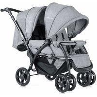 Costway Geschwisterwagen grau