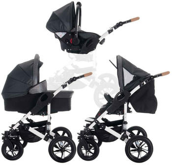 Bebebi myVARIO 3 in 1 Kombi Kinderwagen Komplettset | Luftreifen | Farbe: myGirl Bebebi myVARIO 3 in 1 Kombi Kinderwagen Komplettset | Luftreifen | Farbe: myGirl