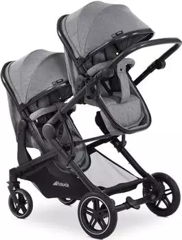 Hauck Atlantic Twin melange grey