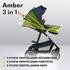lionelo Amber 3 in 1 blue navy