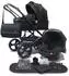 Pixini Kombi-Kinderwagen Pixini Kalani 3in1 Set schwarz