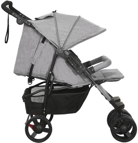 vidaXL Twin Stroller 10241 Grey