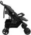 vidaXL Baby carriage for twins Dark grey