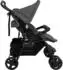 vidaXL Baby carriage for twins Dark grey