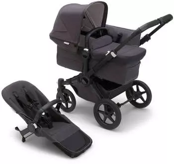Bugaboo Donkey 5 Mono mineral verwaschenes schwarz/verwaschenes schwarz