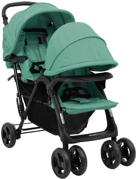 vidaXL Carrycot tandem green