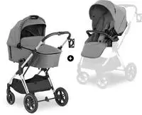 Hauck 165256, Hauck Kombi-Kinderwagen Vision X Duoset Silver (Sportwagen &...