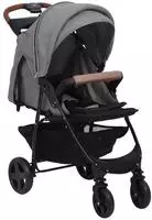 vidaXL 3-in-1 Kinderwagen Hellgrau Stahl