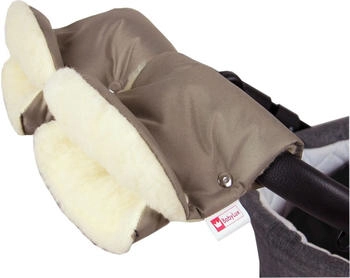 Babylux MUFF Handmuff Handwärmer Kinderwagen Buggy Handschuh 16. Khaki + Wolle