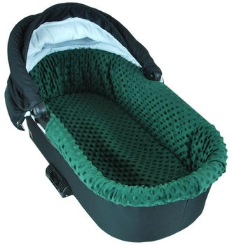 Babylux Nestchen für Kinderwagen Babywanne Matratze 2 tlg Set W15 - Grün + Waldtiere