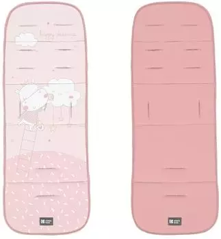 KIKKABOO Kinderwagen-Sitzauflage Kindermotive, beidseitig verwendbar, rosa (31108040128)
