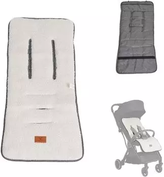 Cangaroo Luxe Kinderwagen-Sitzauflage universal, grau (109338)
