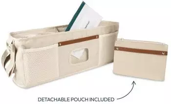 WONDERFOLD W4 Elternkonsole mit Getr&auml;nkehalter, beige