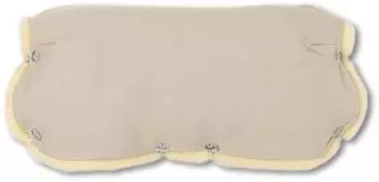 Hofbrucker Kinderwagen-Handw&auml;rmer mit Lammfellfutter, beige