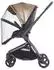 Chipolino Moskitonetz Lux für Kinderwagen/Buggy, schwarz, Reißverschluss (MKKLUX02102BL)